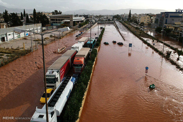 سیل در یونان