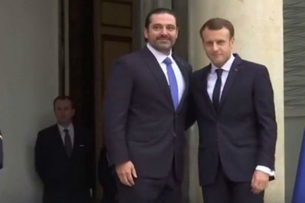 الرئيس الفرنسي يستقبل سعد الحريري