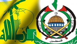 حزب اللہ اور حماس کے اعلی حکام کے درمیان مسئلہ فلسطین کے بارے میں تبادلہ خیال