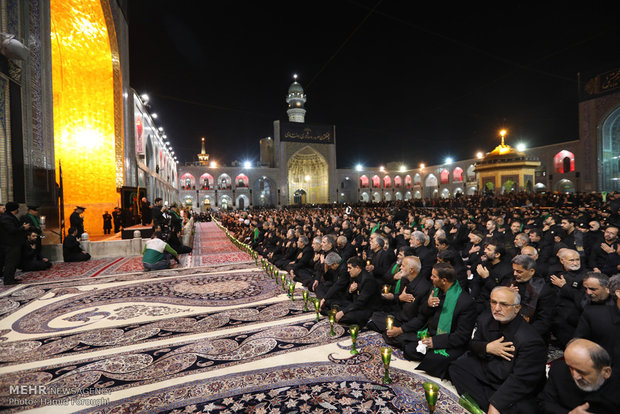 مراسم شام غریبان امام رضا (ع) در مشهد ‎