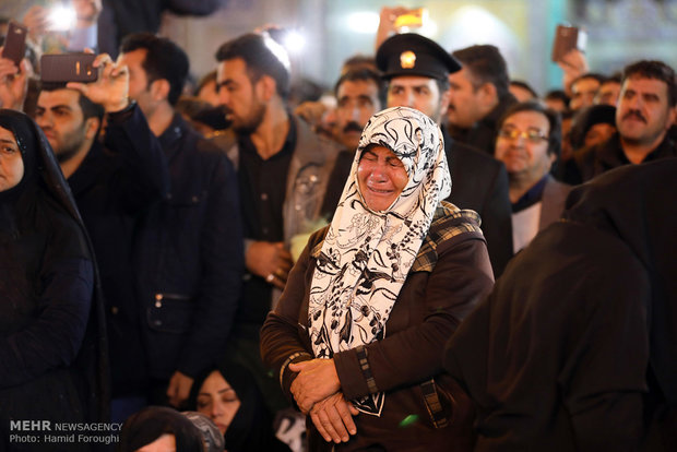 مراسم شام غریبان امام رضا (ع) در مشهد ‎