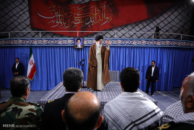 Leader receives Basij commanders, forces