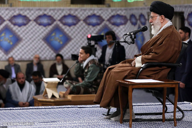 Basij commanders and forces meet with Ayatollah Khamenei