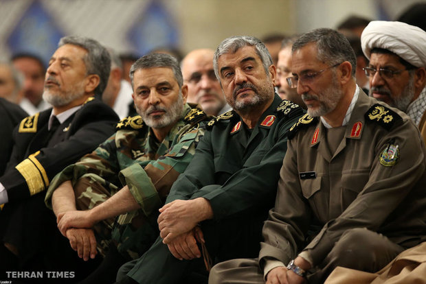 Basij commanders and forces meet with Ayatollah Khamenei