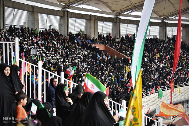 جشن پیروزی مقاومت در اجتماع بسیجیان مشهد