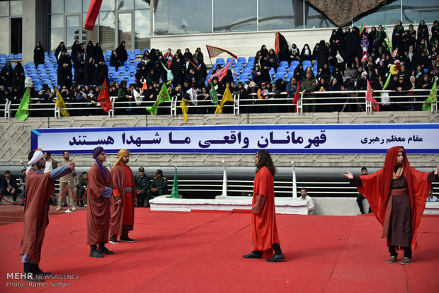 جشن پیروزی مقاومت در اجتماع بسیجیان مشهد