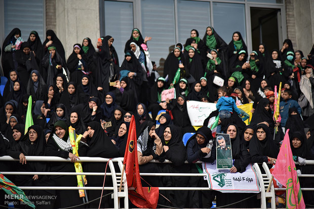 جشن پیروزی مقاومت در اجتماع بسیجیان مشهد