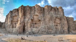  A view of Naqsh-e Rostam, a lavish necropolis in southern Iran