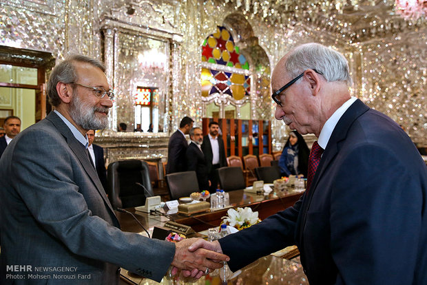 Larijani, Lewandowski meet in Tehran