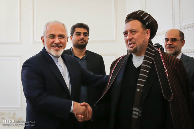 Zarif meets with Latvian amb., Afghan deputy FM