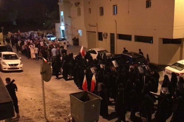 تظاهرات بحرینی‌ها در اعتراض به صدور احکام اعدام علیه جوانان شیعی