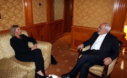 Iran’s Zarif, EU’s Mogherini hold talks in Geneva