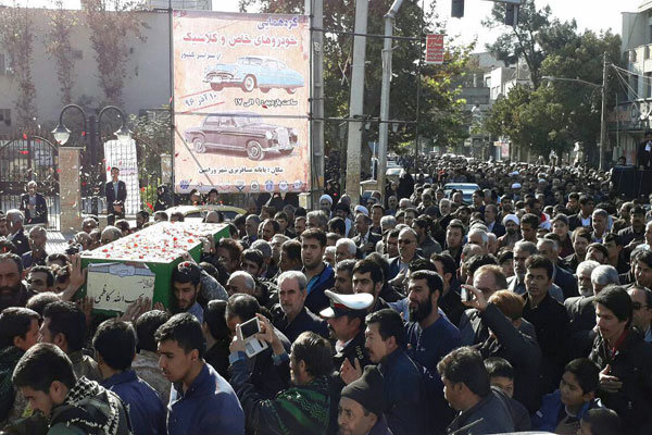 شهید مدافع حرم «نجیب اله کاظمی» در ورامین تشییع شد