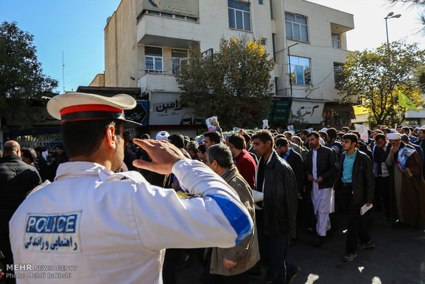 مراسم تشییع پیکر مطهر شهید مجید عسگری جمکرانی