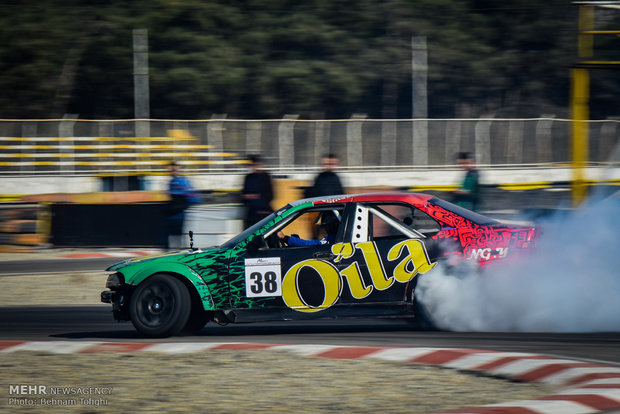 3nd round of drift racing at Azadi Complex