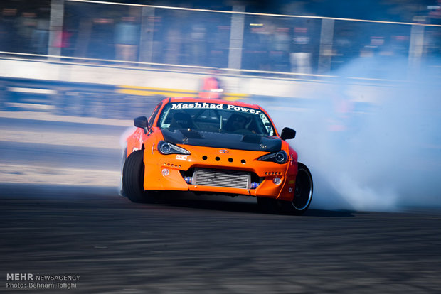 3nd round of drift racing at Azadi Complex