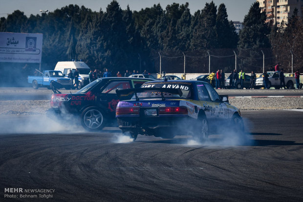 3nd round of drift racing at Azadi Complex