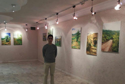 افتتاح نمایشگاه نقاشی نوجوان قزوینی