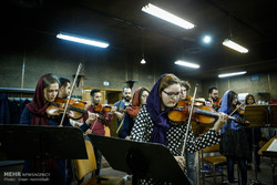 Rehearsal of Tehran Symphonic Orchestra