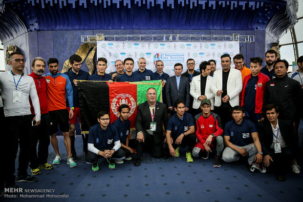 Intl. stair climbers run up Milad Tower