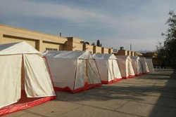 اردوگاه اسکان اضطراری در مناطق زلزله‌زده خوی دائر شد