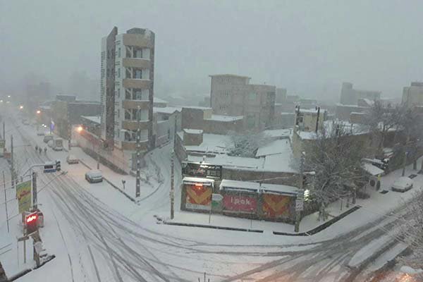 بارش برف در بیشتر شهرهای استان اردبیل