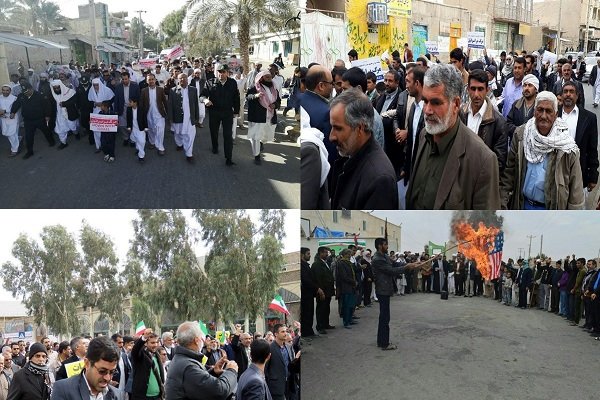 تظاهرات ضدآمریکایی و ضدصهیونیستی در سیستان و بلوچستان برگزار شد 