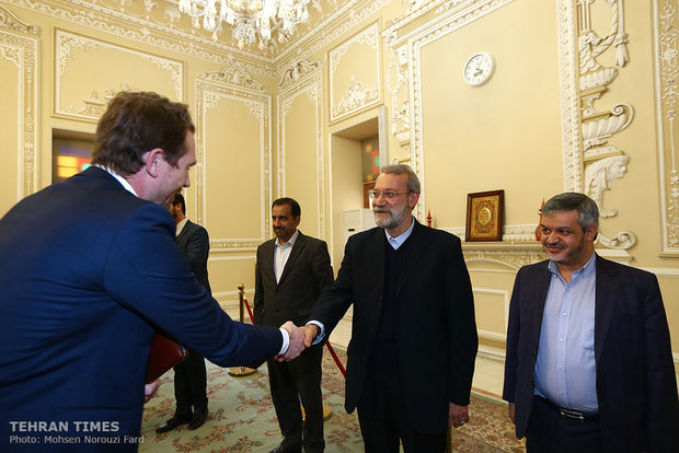 Iran's Larijani meets Boris Johnson