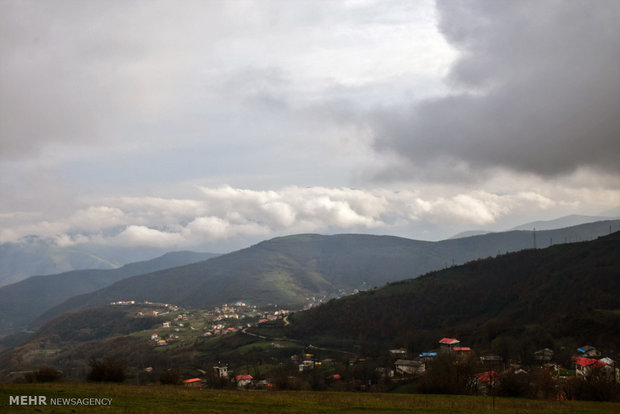 Beautiful autumn nature of Heyran Road