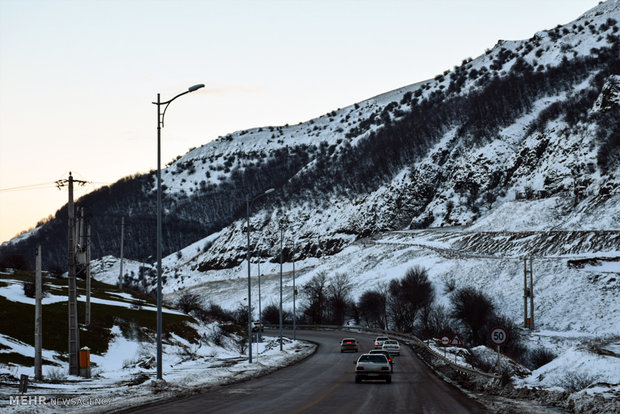 Beautiful autumn nature of Heyran Road