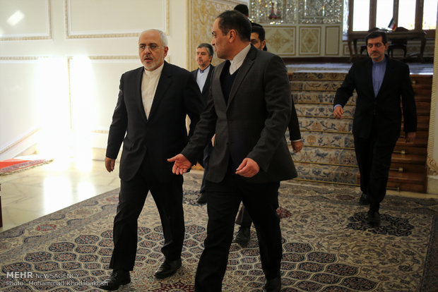 Zarif bids farewell to envoy, meets D-8 Sec. Gen.