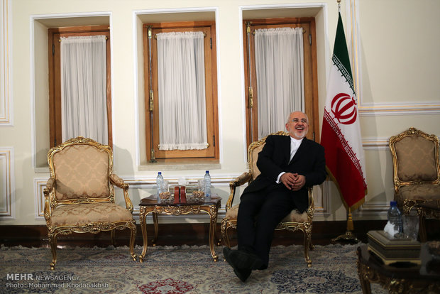 Zarif bids farewell to envoy, meets D-8 Sec. Gen.