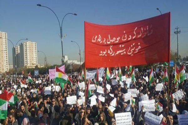 خۆپیشاندان لە هەولێر دژی عەبادی بەڕێوەچوو