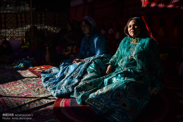 حفل زفاف تقليدي لزوجين من قبيلة "القشقاي" في شيراز 
