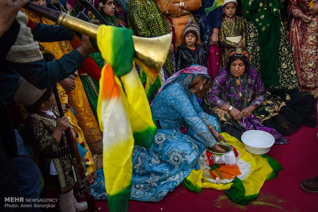 Qashqai traditional wedding ceremony in Shiraz