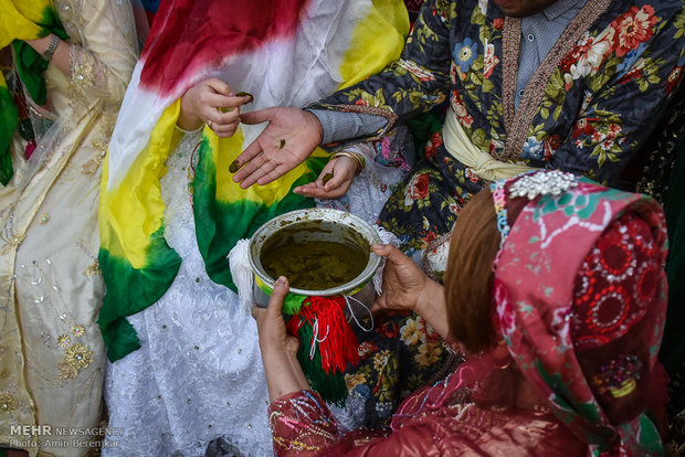 Qashqai traditional wedding ceremony in Shiraz
