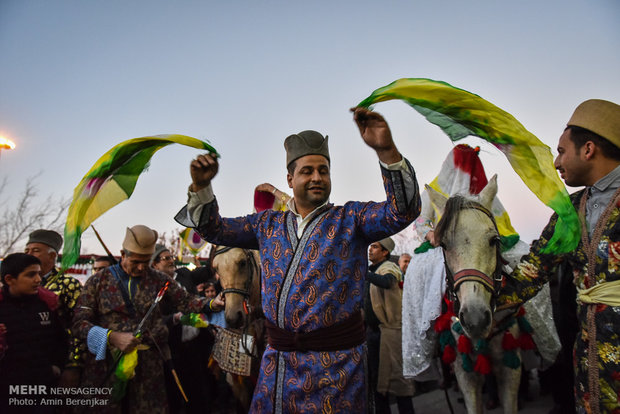 Qashqai traditional wedding ceremony in Shiraz