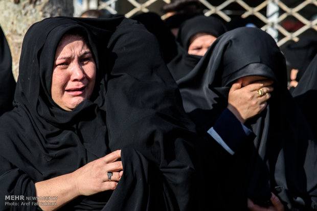 Funeral procession of Iranian martyr in Karaj