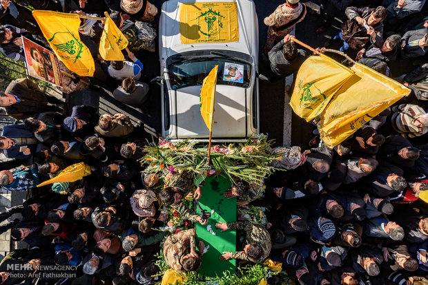 Funeral procession of Iranian martyr in Karaj