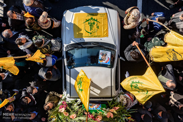 Funeral procession of Iranian martyr in Karaj