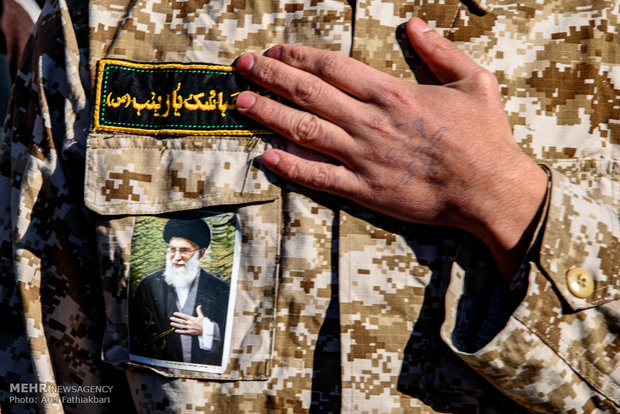 Funeral procession of Iranian martyr in Karaj