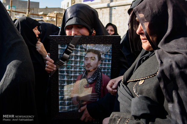 Funeral procession of Iranian martyr in Karaj