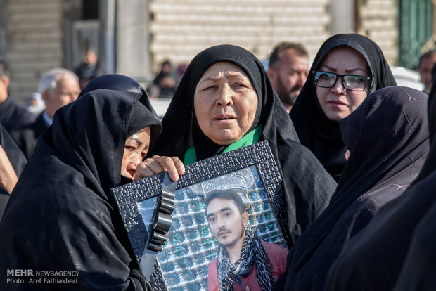 Funeral procession of Iranian martyr in Karaj