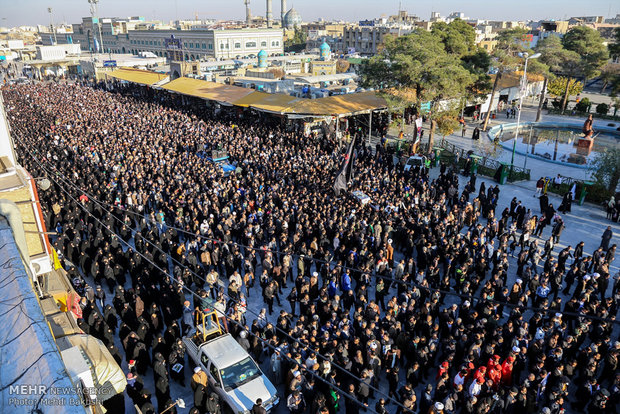 تشییع پیکر شهید مدافع حرم شهید مهدی ایمانی در قم‎