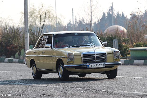 Exhibition of classic cars in Tehran