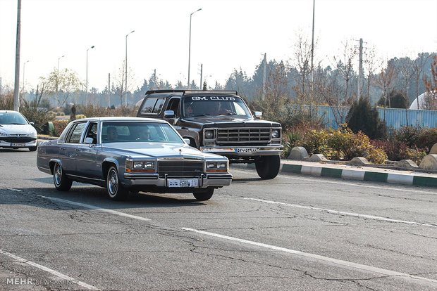 Exhibition of classic cars in Tehran