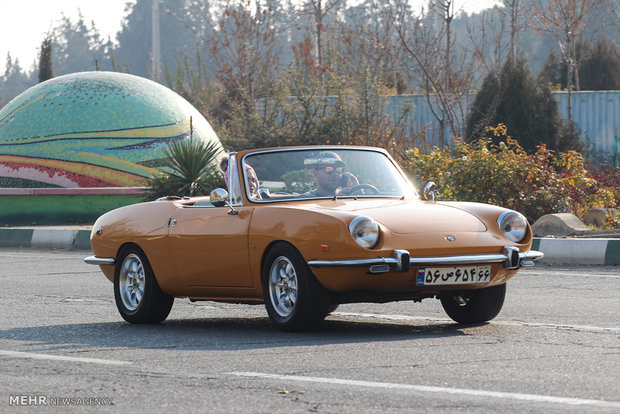 Exhibition of classic cars in Tehran