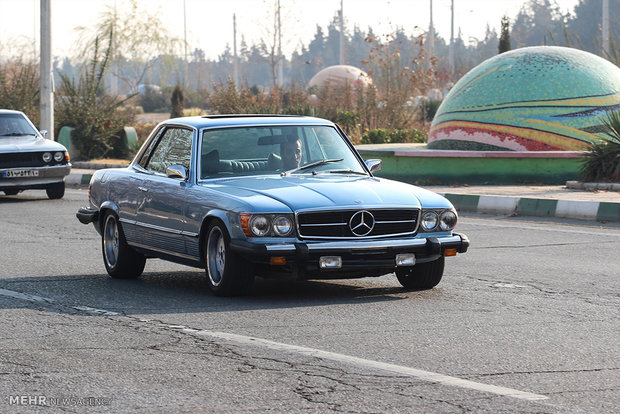 Exhibition of classic cars in Tehran