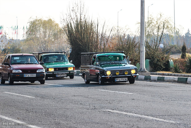 Exhibition of classic cars in Tehran