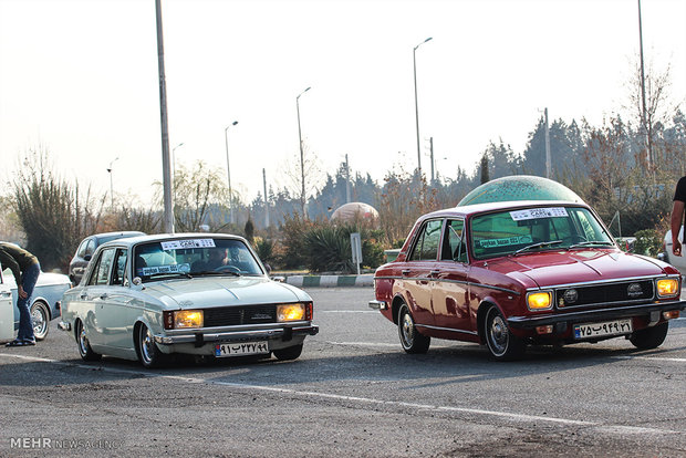 Exhibition of classic cars in Tehran